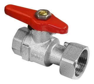 BRV Kulový uzávěr typ 557 pro připojení vodoměru DN 1/2" převlečná matice DN 3/4"