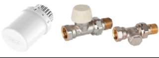 Honeywell VTL3020DS15 DN15 Termostatická hlavice Thera-6+radiátorový ventil a šroubení přímý